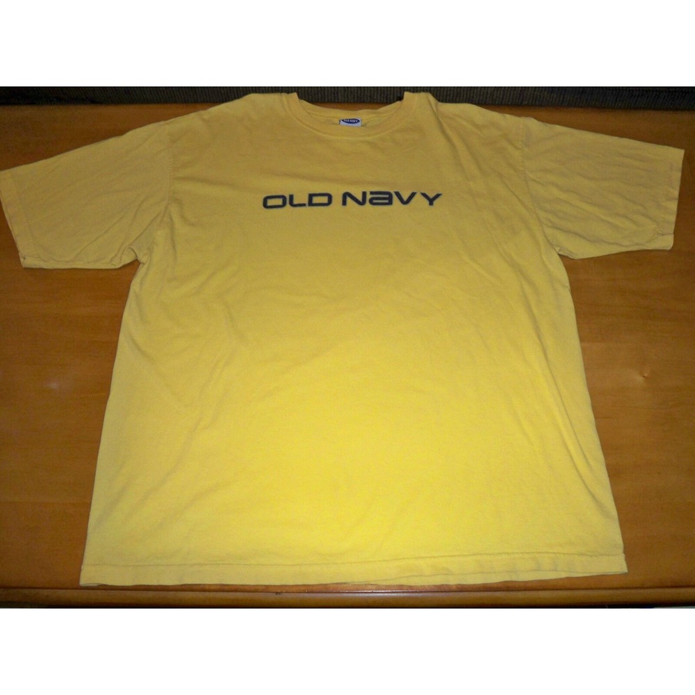 Old Navy Brand Yellow‎ Unisex T-Shirt Size Large Thin